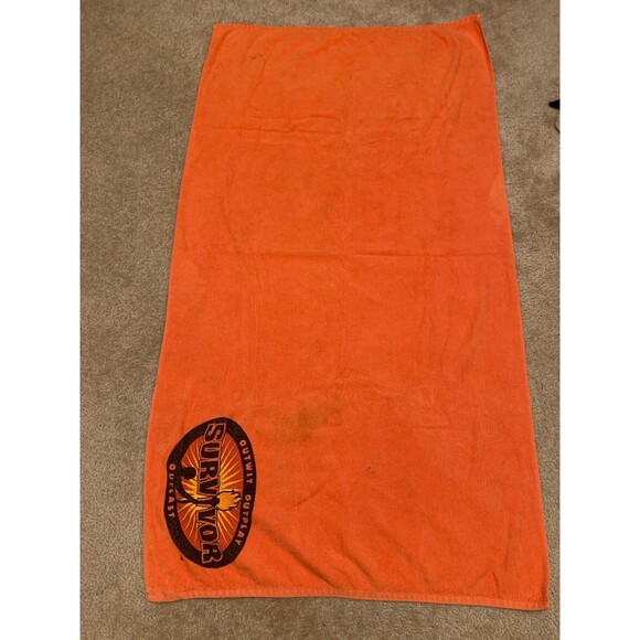 Survivor vintage beach towel outwit outplay outlast cbs Jeff probst - Picture 2 of 8